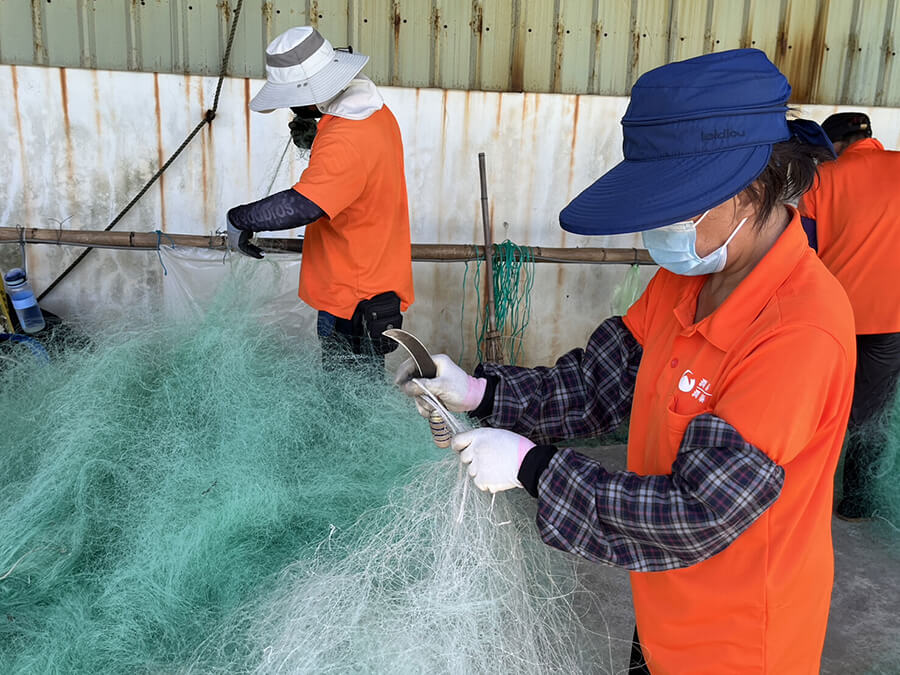 樹立廢漁網回收典範 傳承循環利用經驗